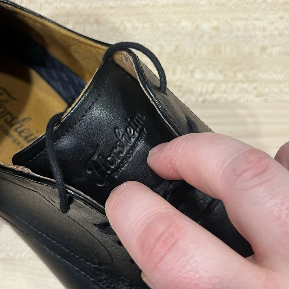 Florsheim Men's Rucci Black Plain Toe Leather Derby Shoes, Men's Size 11 M